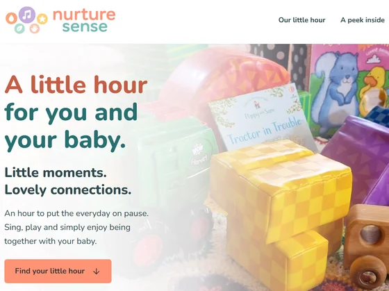 Nurture Sense website